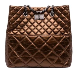 Chanel Pre-owned Vintage Tote Bag - Dames - Pre-owned - Bruin - Maat: ONE Size Leer