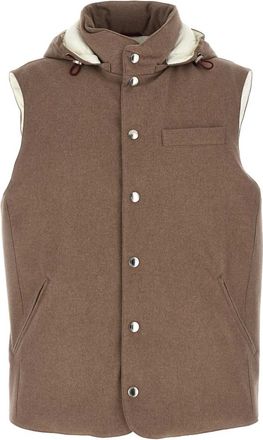 Brunello Cucinelli Heren, Jassen, Beige, Maat: M Wol