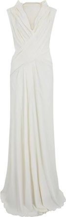 Alberta Ferretti Lange Avondjurk - Dames - Avondkleed - Beige - L - Kleedjes