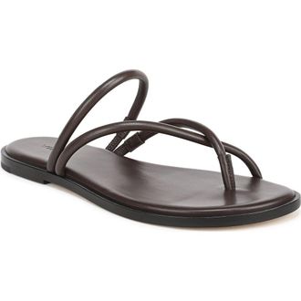 Vince Elisa Leather Sandal in Ganache at Nordstrom Rack, Size 6.5