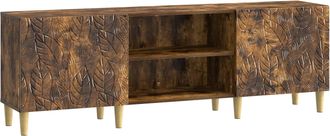 vidaXL Mueble De Tv 150 X 31 X 50 Cm Roble Ahumado Vidaxl
