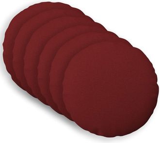 vidaXL Cuscino Con Cuscino Heerlen 6 Pz Rosso Vino Tessuto Vidaxl