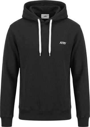 Autry Embroidered Logo Hoodie - Heren - Hoodies - Zwart - L - Katoen - Hoodies & sweatvesten