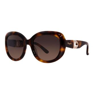 Ferragamo SF727S214 Cat-Eye Tortoiseshell Sunglasses - Tortoiseshell