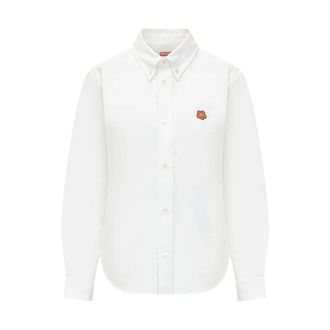 Kenzo Bokeh Flower Shirt - female - Kenzo - Shirts - White - S - Blouses & Shirts