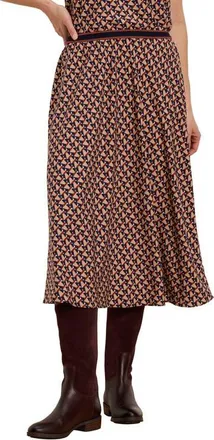 Nic+Zoe Transit Tiles Midi Skirt in Red Multi at Nordstrom, Size Xx-Large