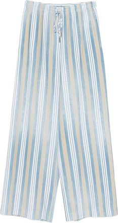 Ermanno Scervino striped drawstring trousers - Blue