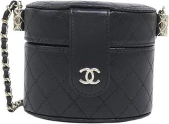 Chanel Pre-owned Vintage Mini Schoudertas - Dames - Vintage Mini Tas - Zwart - ONE Size - Leer - Vintage