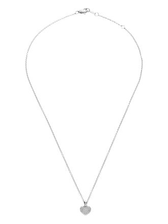 Leo Pizzo 18K white gold Amore diamond necklace - Silver