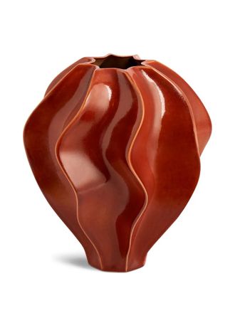 L'OBJET medium Douro vase (27cm x 31cm) - unisex - Porcelain - OS - Red