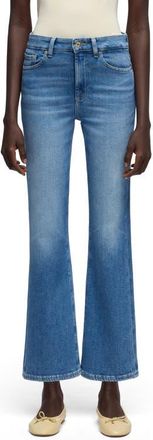 7 For All Mankind Crop Bootcut Jeans in Coastline at Nordstrom, Size 25