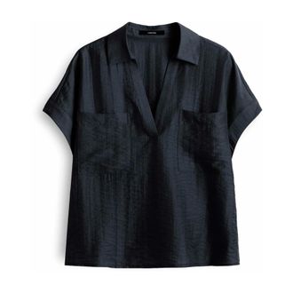 someday Blouses & Hemden - Dames - Blouses & Shirts - Blauw - Maat: S Poliester