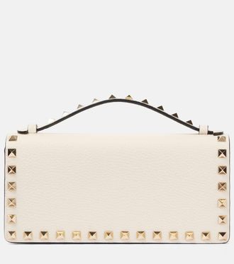 Valentino Garavani Rockstud leather wallet on chain