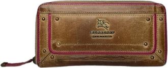 Burberry Pre-owned Wallets, female, Brown, Size: ONE SIZE Pre-owned Leather Wallet