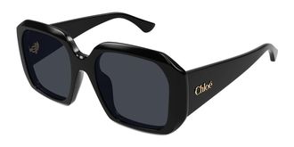 Chloé CH0300S Asian Fit 001 Womens Sunglasses Black Size 54