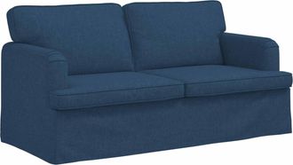 vidaXL Sof&aacute; Azul 162 X 80 X 85 Cm Tela Vidaxl
