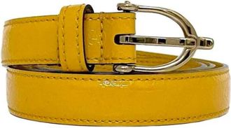 Gucci Pre-owned Leather belts - Dames - Vintage Accessoires - Geel - ONE Size - Vintage