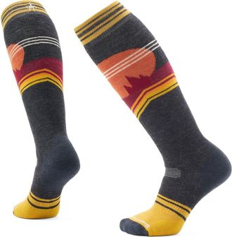 Smartwool Snowboard Full Cushion Moon Energy Wool Blend Over the Calf Socks in Honey Gold at Nordstrom, Size Medium