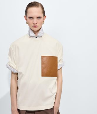 Bottega Veneta T-shirt in jersey di cotone - Bianco - Donna - XS