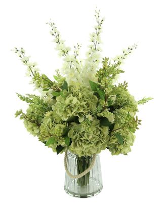 Creative Displays Inc. Green Mixed Floral Centerpiece With Delphiniums