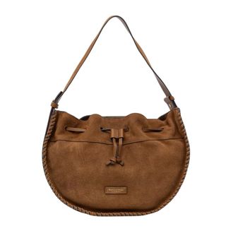 Marc O'Polo Tassen, Dames, Bruin, ONE Size, Su&egrave;de, Hobo Bag