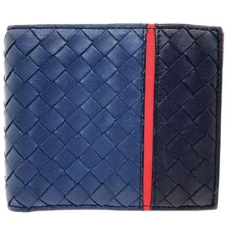 Bottega Veneta Pre-owned Wallets, female, Blue, Size: ONE SIZE Pre-owned Leather wallets
