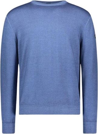 Paul & Shark Merino wollen trui met ronde hals - Heren - Ronde hals truien - Blauw - 2XL - Wol - Truien & Vesten