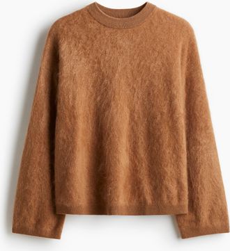 H&M Pullover aus angerautem Kaschmir - Beige