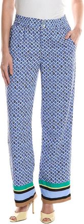 Nic+Zoe NIC & ZOE Petite Mosaic Trimmed Lenox Wide Leg Pant