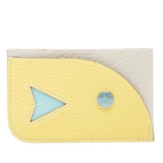 Herm&egrave;s Pre-owned Wallets, female, Yellow, Size: ONE SIZE Pre-owned Card Holder