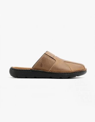 Hush Puppies Mens Hush Puppies CARSON Mens Mule Sandals Brown - Size: 11