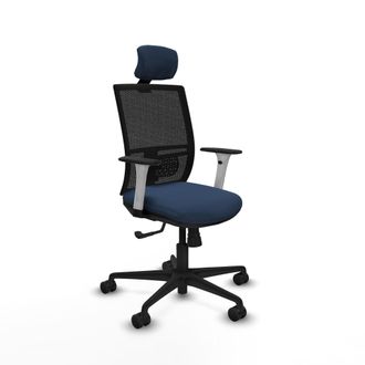 Piqueras y Crespo Silla Oficina Piqueras Y Crespo Yunquera Blanco Soporte Lumbar Reposacabezas