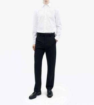 Tiger Of Sweden Adley Long Sleeve Dress Shirt In Pure White