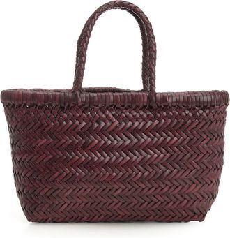 Dragon Diffusion Mini Flat Gora Handbags Bordeaux-Donna