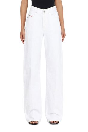 Diesel Regular Jeans High Waist 1971 D-Sent - Jeans - Woman - White