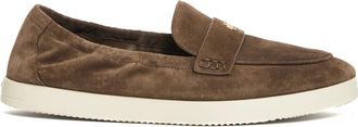 Tory Burch Suede Loafers - Dames - Loafers - Beige - 36 1/2 EU - Su&egrave;de - Schoenen