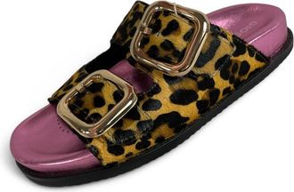 Gioseppo Sandalen met dierenprint en verstelbare bandjes - Dames - Sandalen - Veelkleurig - 38 EU - Leer - Schoenen