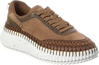 Chlo&eacute; Nama Leather & Suede Sneaker