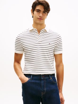 Tommy Hilfiger 1985 SLIM POLO Markenstickerei, aus Baumwoll-Piqu&eacute;