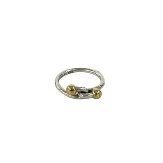 Tiffany & Co. Gold Silver Yellow Gold (18K) Silver 925 Band Ring (Pre-Owned)