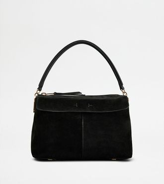 Tod's Tods T Case Bauletto in Suede Small
