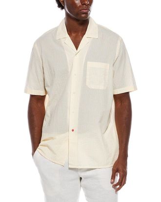Isaia Seersucker Sport Shirt