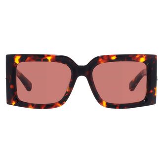 Ferragamo Brown Square Ladies Sunglasses SF2032S 242 55