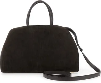 Ferragamo Womens Handbag Hug Bicolor Brown Leather Lamb Handbags Hand Bags