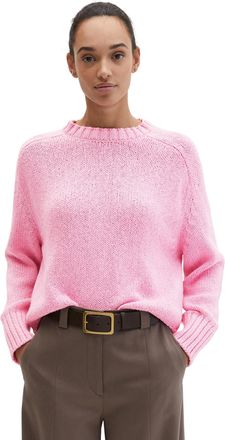 Marc O'Polo Strickpullover MARC OPOLO, Damen, Gr. M, mellow rose, Grobstrick, Obermaterial: 94% Baumwolle, 6% Polyamid, unifarben, oversize h&uuml;ftlang, Rundhals, St