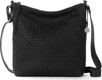 The Sak Lucia Crossbody Leather Bag in Woven Black at Nordstrom