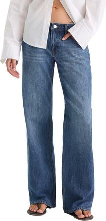 Good American Low Rise Loose Jeans in Indigo1291 at Nordstrom, Size 24W