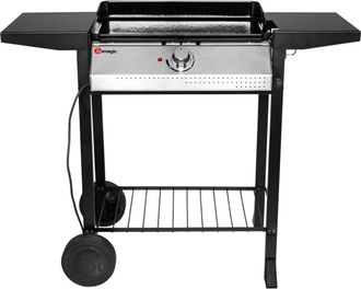 Somagic Plancha de asar el&eacute;ctrica sobre carro para asar al aire libre