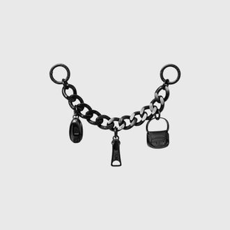 Diesel Charm Thick Gun Metal - Universal straps - Unisex - Black