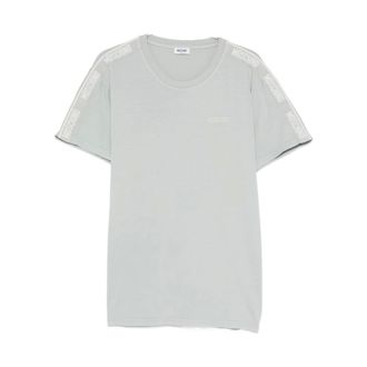 Moschino T-Shirts, male, Gray, Size: 2XL Logo-detail T-shirt